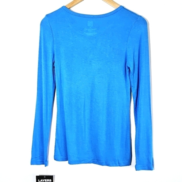 NWT WonderWink Layer Scrubs Long Sleeves Round Neck Women's Two T-shirts Size XS - Picture 9 of 9